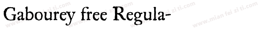 Gabourey free Regula字体转换